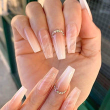 Load image into Gallery viewer, Preciosa | Long French Ombre Accent Nails
