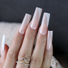 Load image into Gallery viewer, Cassie | Extra Long Diagonal French Nails
